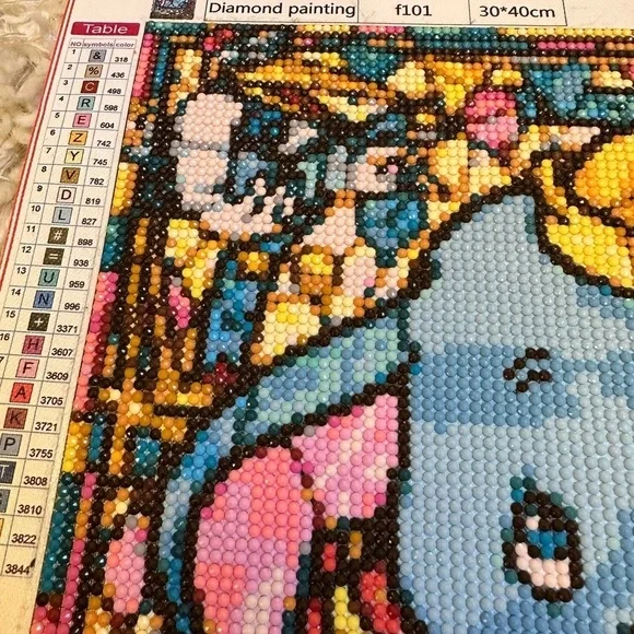 Dumbo Stained Glass Diamond Art - FINISHED - Picture 4 of 9